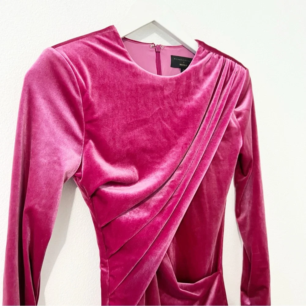 MICHAEL COSTELLO x REVOLVE Hollie Mini Dress in Magenta XS